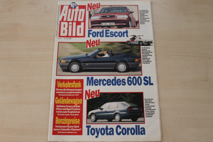 Deckblatt Auto Bild (31/1992)